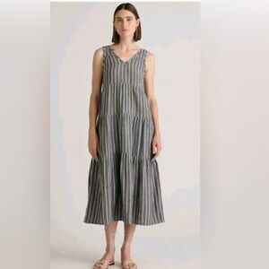 NWT QUINCE 100% Organic Cotton Gauze
Tiered Maxi Dress.